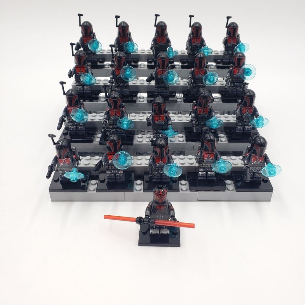 Darth Maul with Mandalorian Army Custom Mini figures, Star Wars, Minifigures - Picture 2 of 12